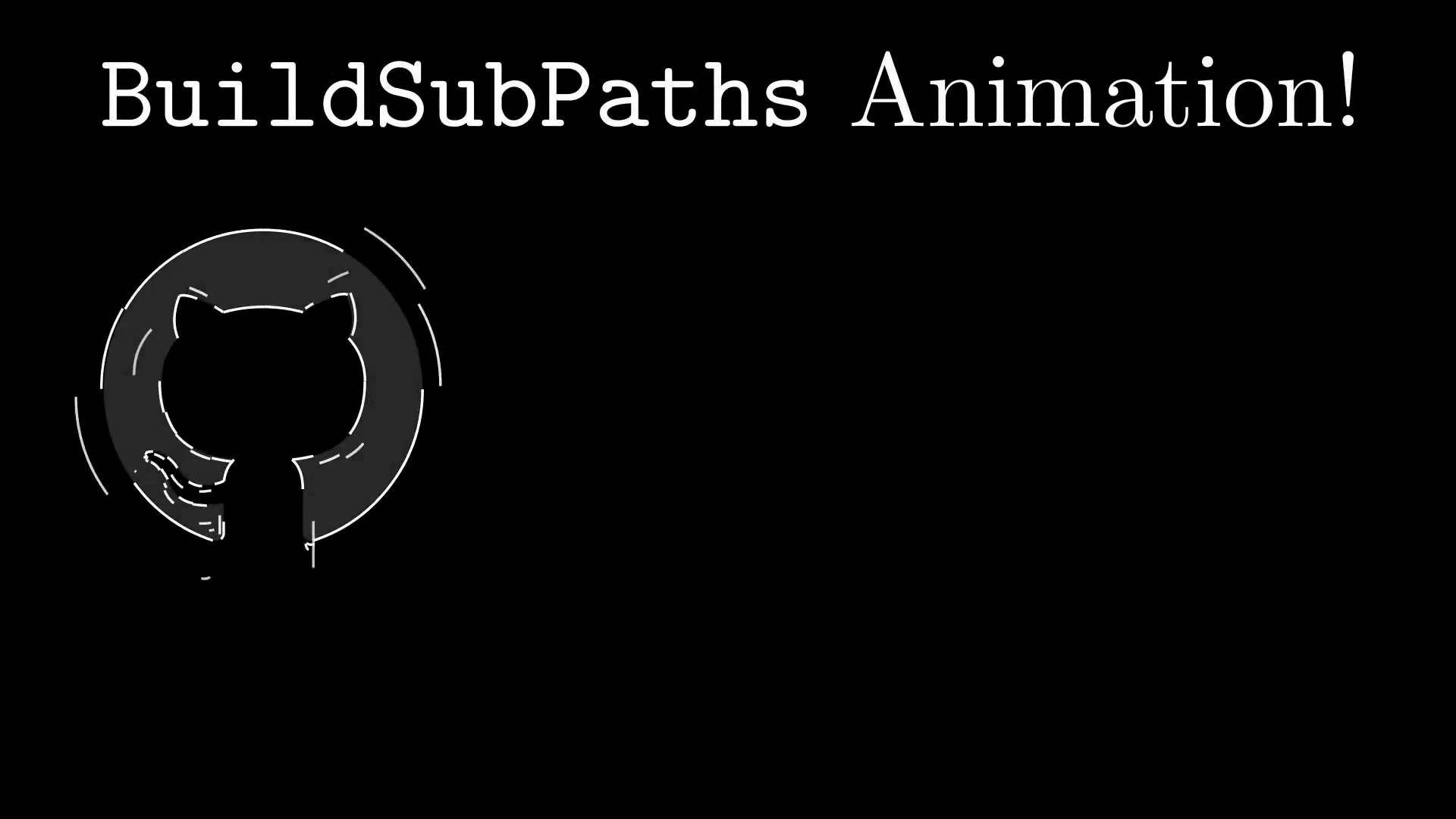 BuildSubPaths Animation